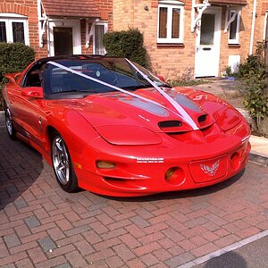 Craigs Wedding, car cleaned and ready to go.