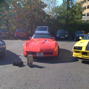 Colin, Jessica & Daffodil!!!! (I think that's what Mummy Jan has called Steve's camaro)