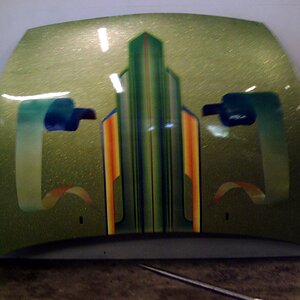 custom painted bonnet