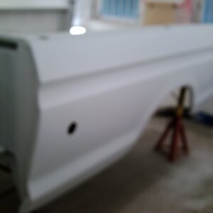 the bed