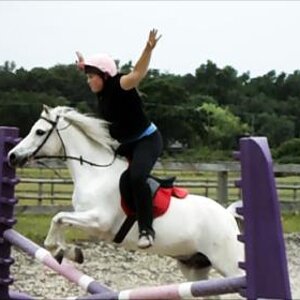 jumping with no hands on the reins