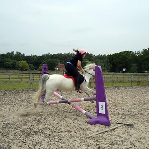 jumping a fence
