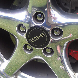 Now shiny chrome wheel nuts on my Trans-Am. With WS6 wheels.