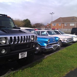 Hummer, Pontiac Starcheif, Mercury and NYPD police car