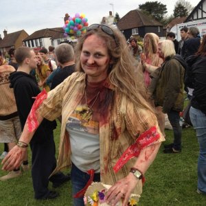 Somehow...I was drafted as a Morris Dancer Zombie. WHHYYY did I say yes? Haahaa ;)