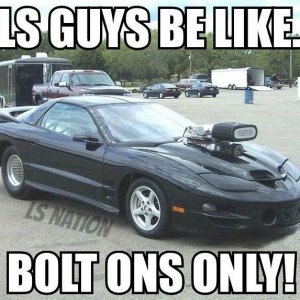Trans Am with large supercharger