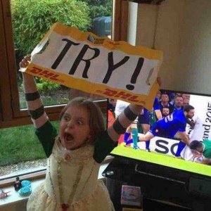 she just found out the people on tv can t hear her