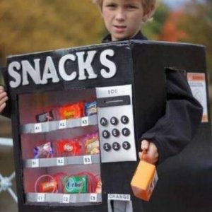 great now he doesn t have to go trick or treating