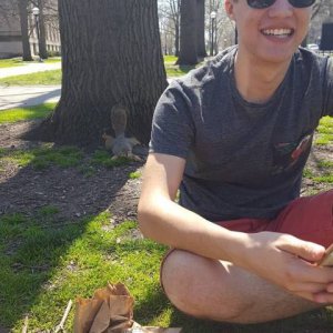 the squirrel just had a bite of that chipotle jokes on him