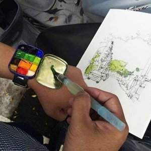 this police sketch artist is real fancy