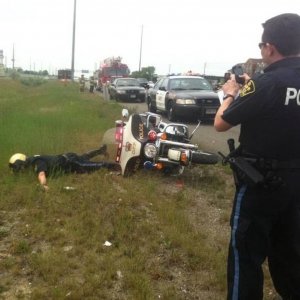 this cop got to see grass for the first time in ten years