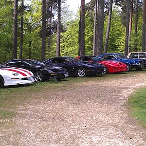 Line up of Cars