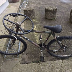 when your bike wants to be a car