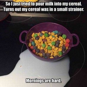 when you have trouble cooking cereal it is time to reevaluate