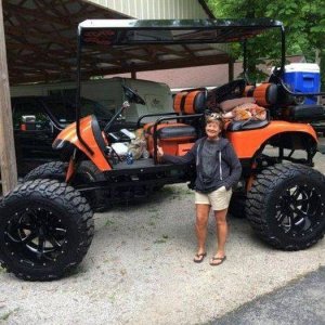 big jeep or little woman