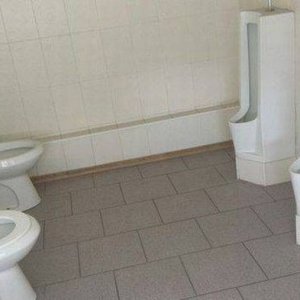 was this set up in order to judge some sort of urinal competition