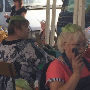 well see your red hat society and raise you a lettuce hat society