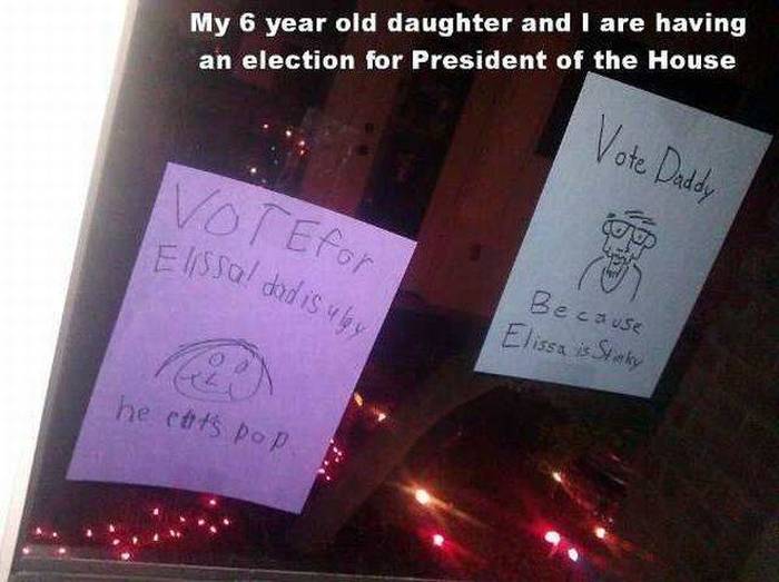 a lot more mature than the real election am i right