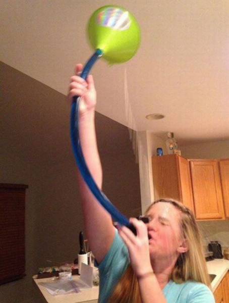at least she got to the booze faster