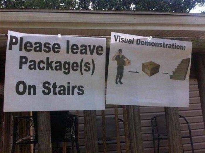 best way to make sure your packages get lost