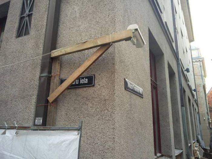 carl liked to keep a close eye on what was happening in the alley