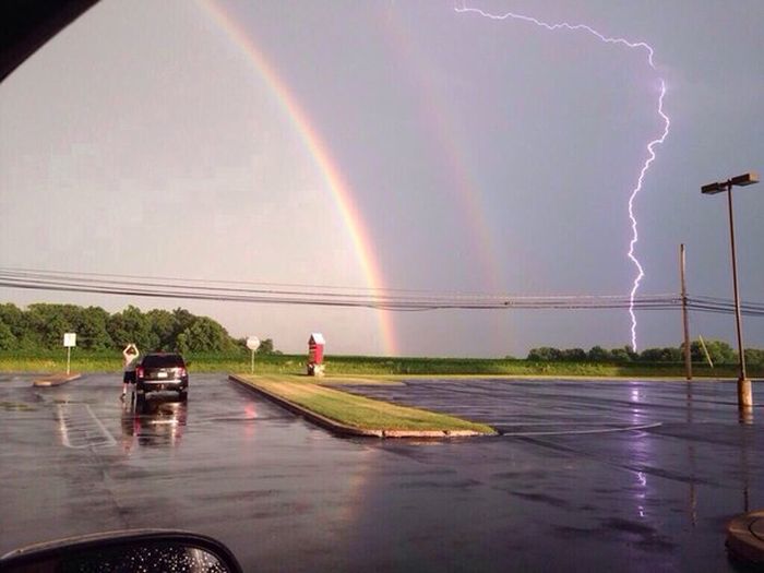double rainbow lighting god is on an emotional rollercoaster right now