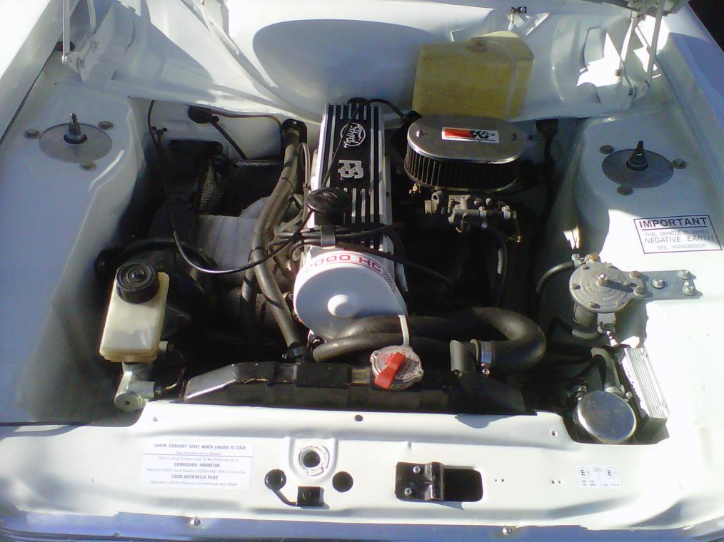Engine in Escort Van
