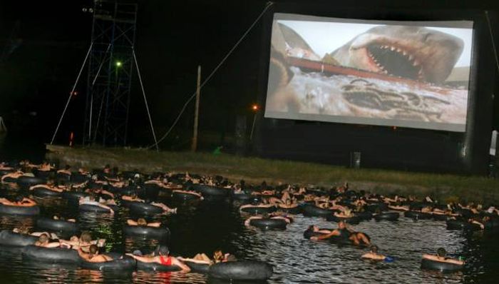 five bucks if you swim underwater and grab their feet