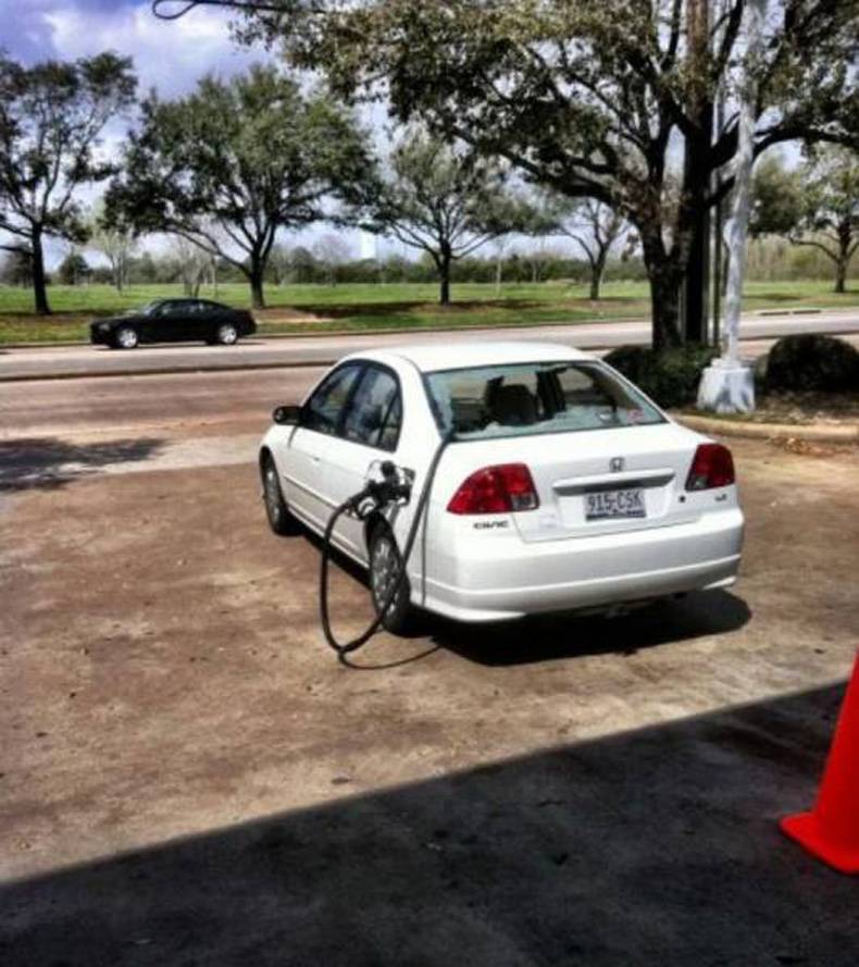 good news they invented a perpetual motion car that fills itself with gas