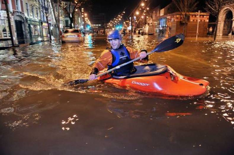 kevin enjoyed the fact that people s homes were flooded a little too much