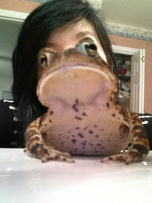 one of those before and after make up photos