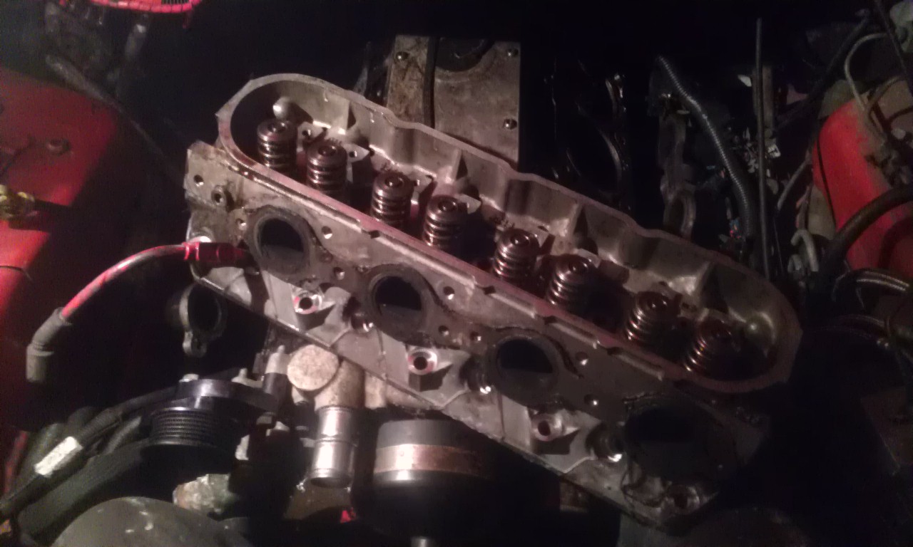 second head being removed