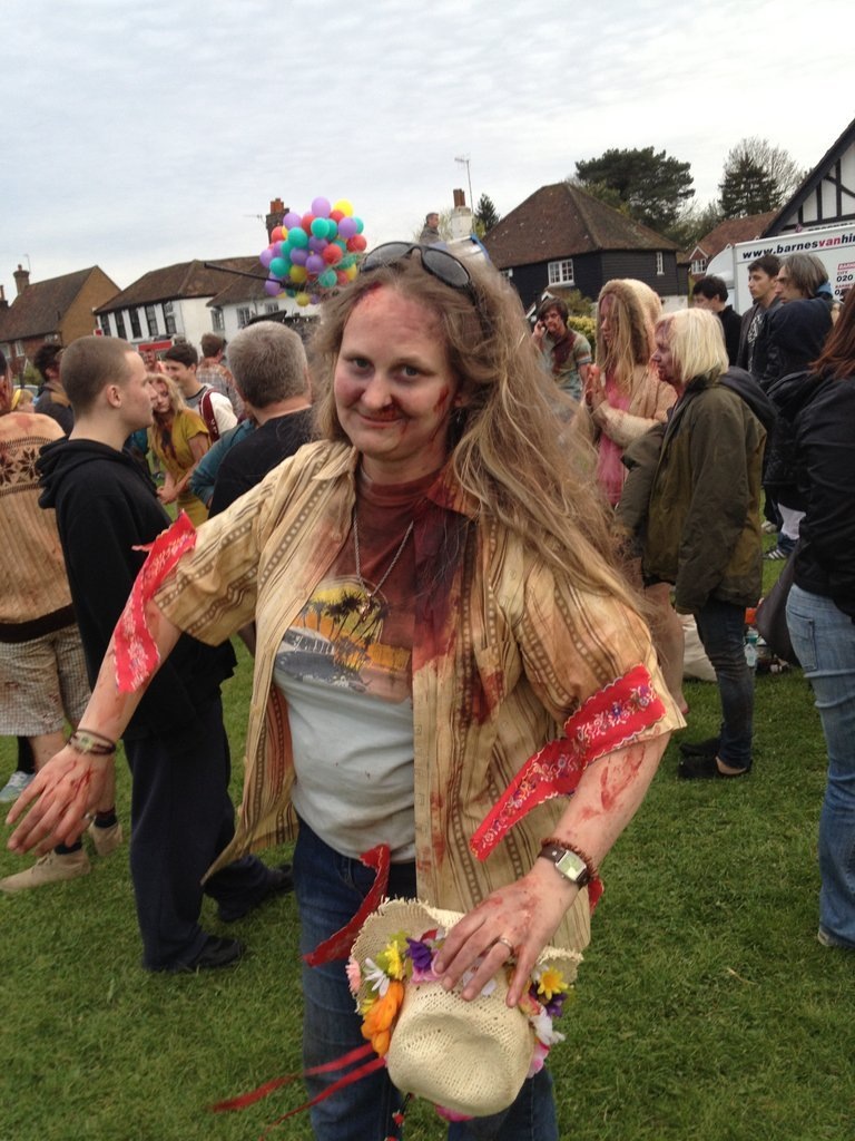 Somehow...I was drafted as a Morris Dancer Zombie. WHHYYY did I say yes? Haahaa ;)