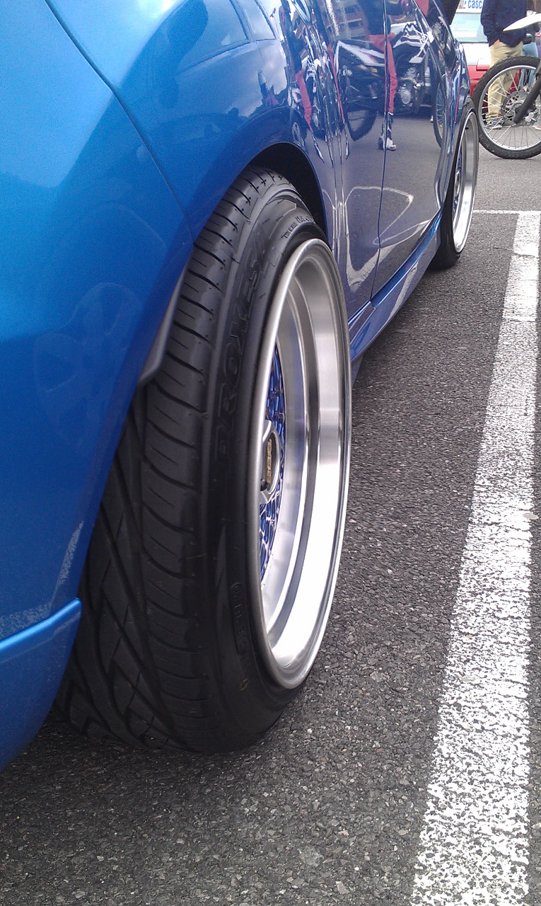 Stretched tyres on a Fiesta