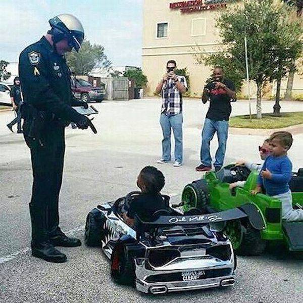 that s what he gets for driving a flashy car