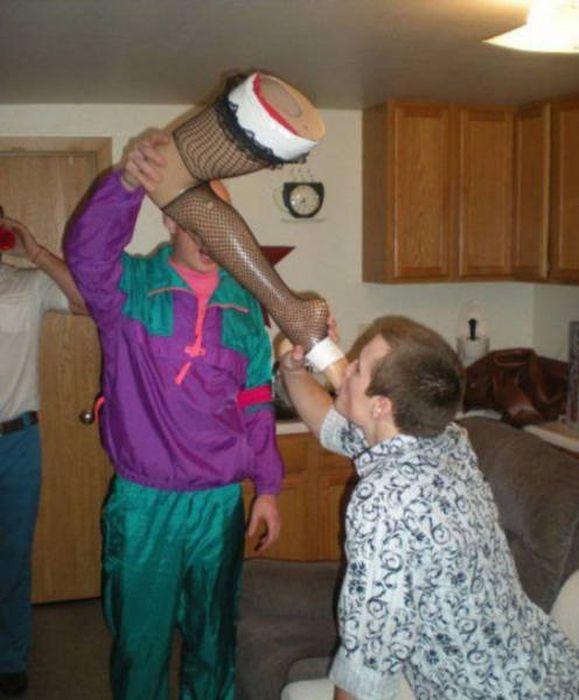 the best part of being an amputee is the old booze leg