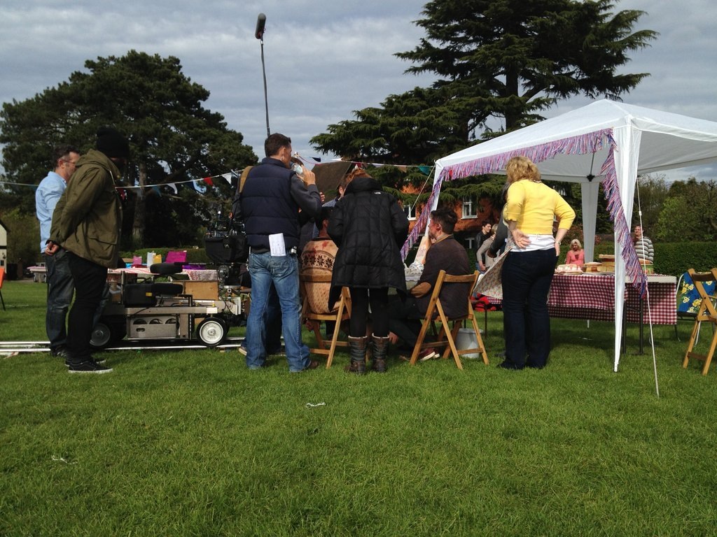The &quot;Battenburg&quot; Scene being filmed. Probably was the funniest part of the day.