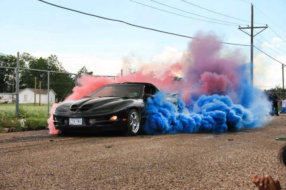 Trans Am Brunout Coloured Smoke