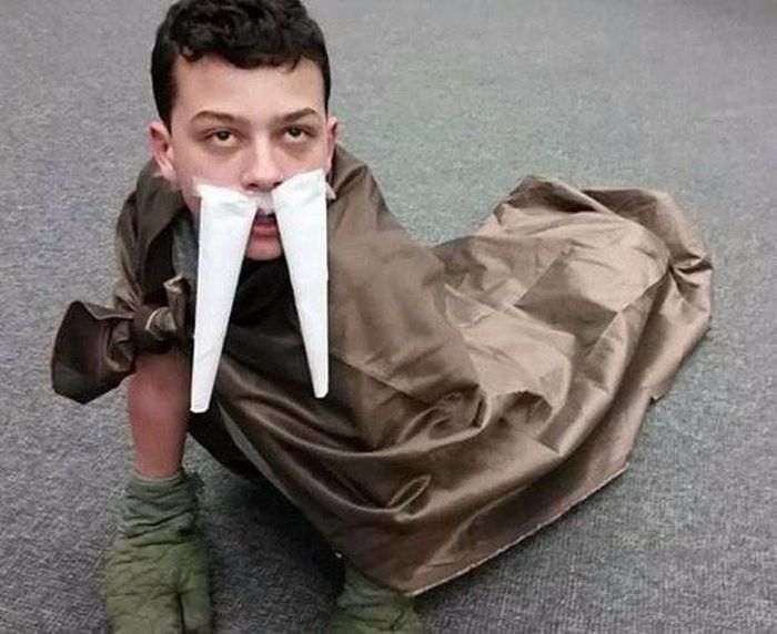 tusk cosplay is huge this year and by huge i mean for this guy