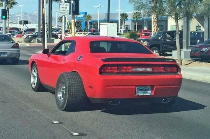 when your car gets a swollen tire